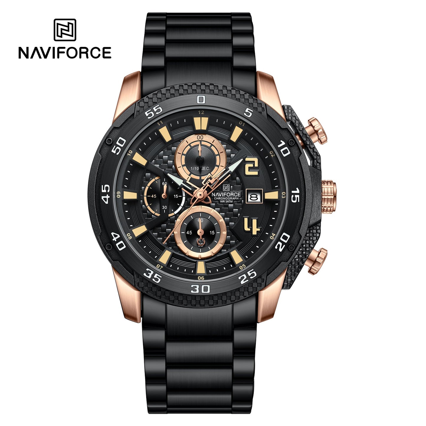 Naviforce Acero Cronógrafo Ref NF8047