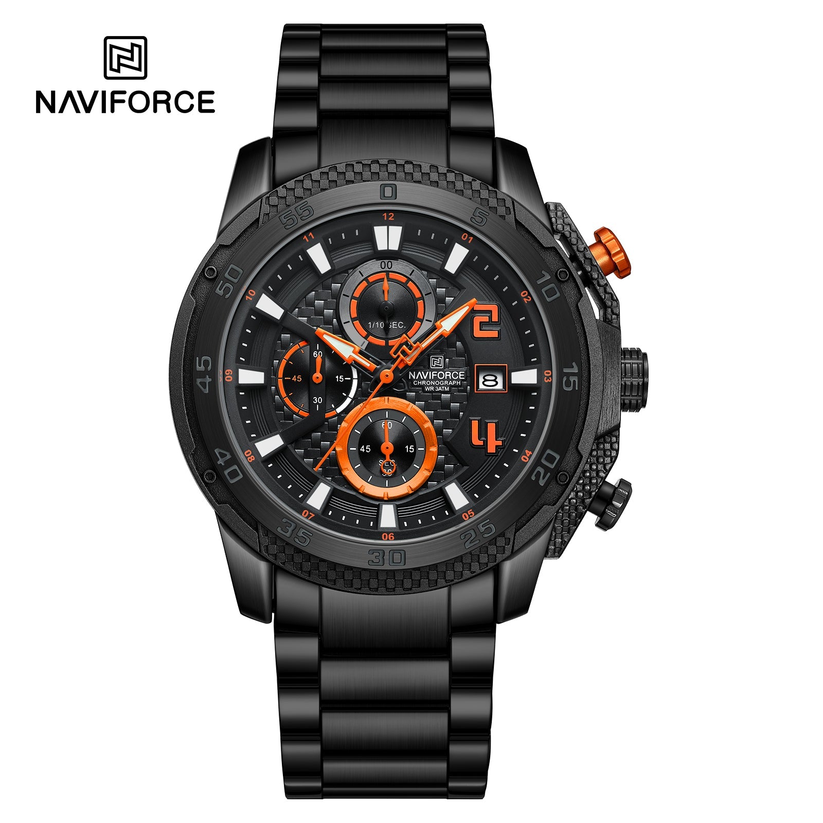 Naviforce Acero Cronógrafo Ref NF8047