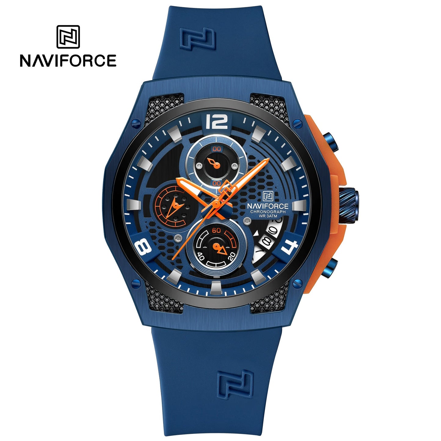 Naviforce Silicona Cronógrafo Ref NF8051T