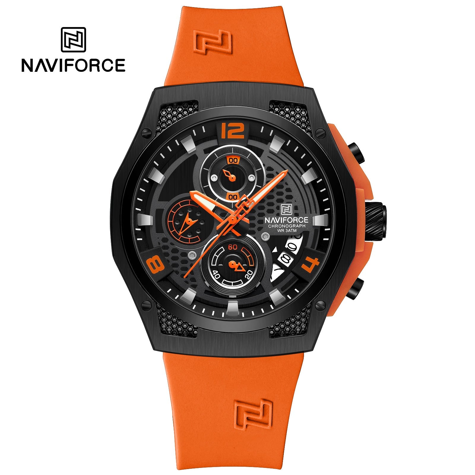 Naviforce Silicona Cronógrafo Ref NF8051T