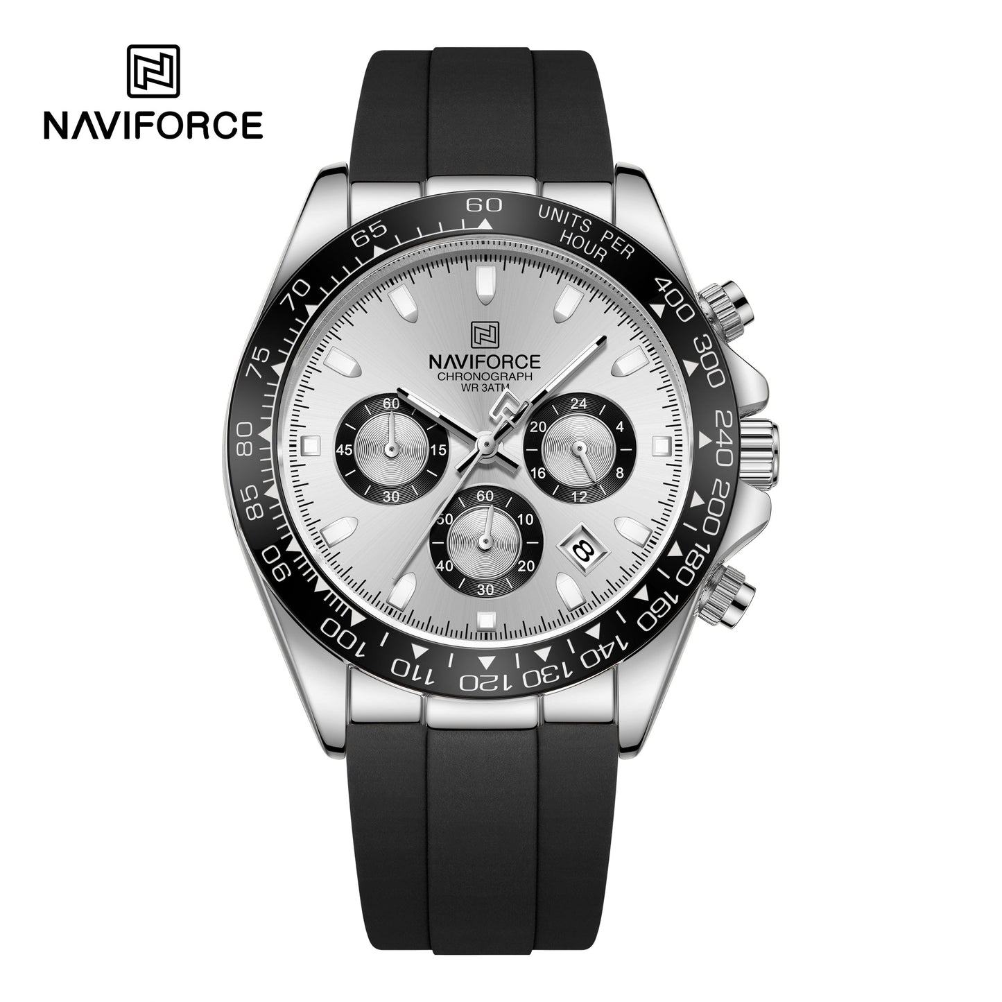 Naviforce Silicona Cronógrafo Ref NF8054