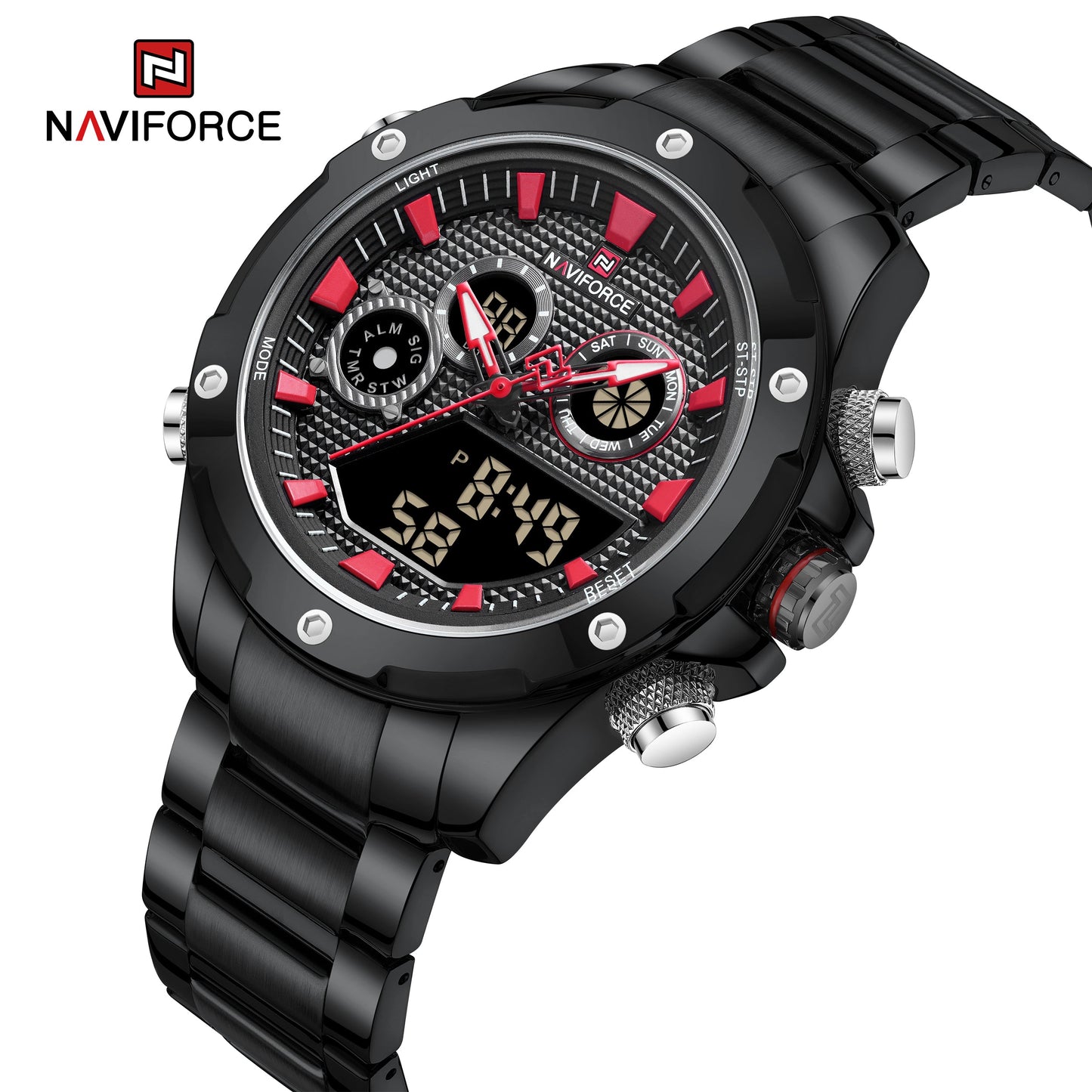 Naviforce Acero Doble Hora Ref NF9217