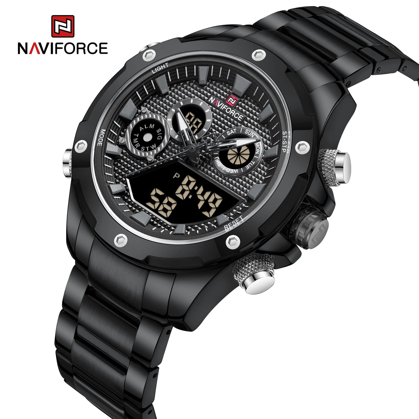 Naviforce Acero Doble Hora Ref NF9217