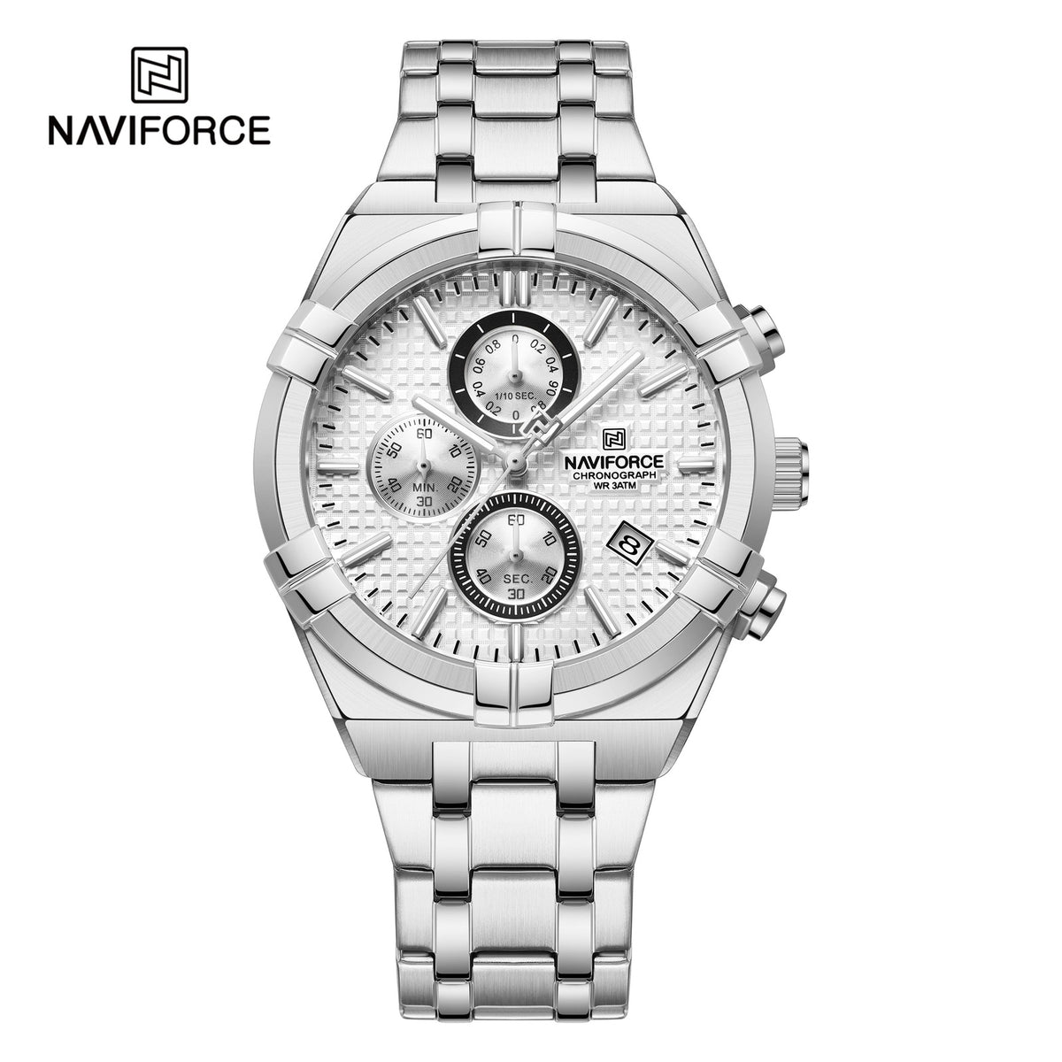 Naviforce Análogo Funcional Acero Ref NF8042