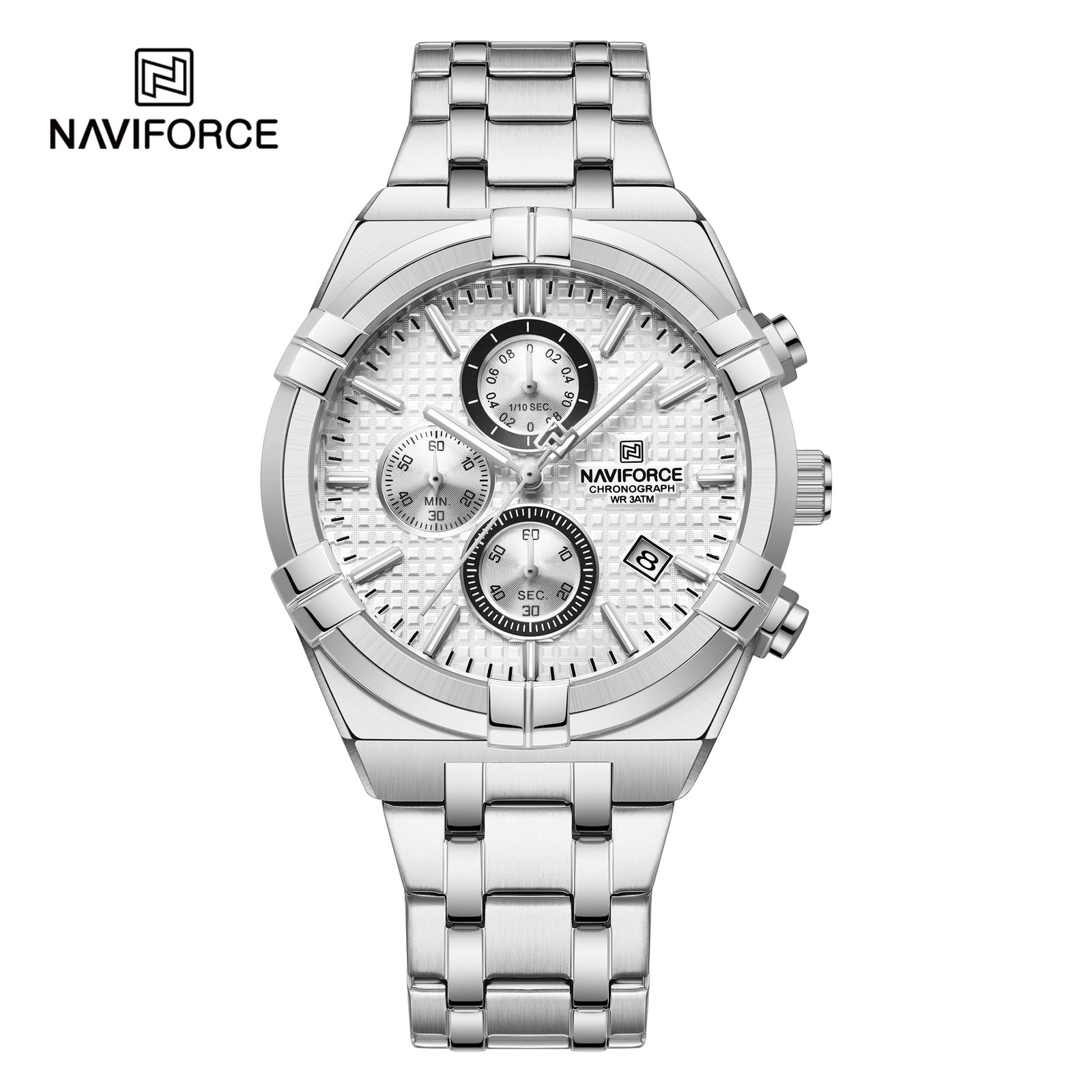 Naviforce Análogo Funcional Acero Ref NF8042
