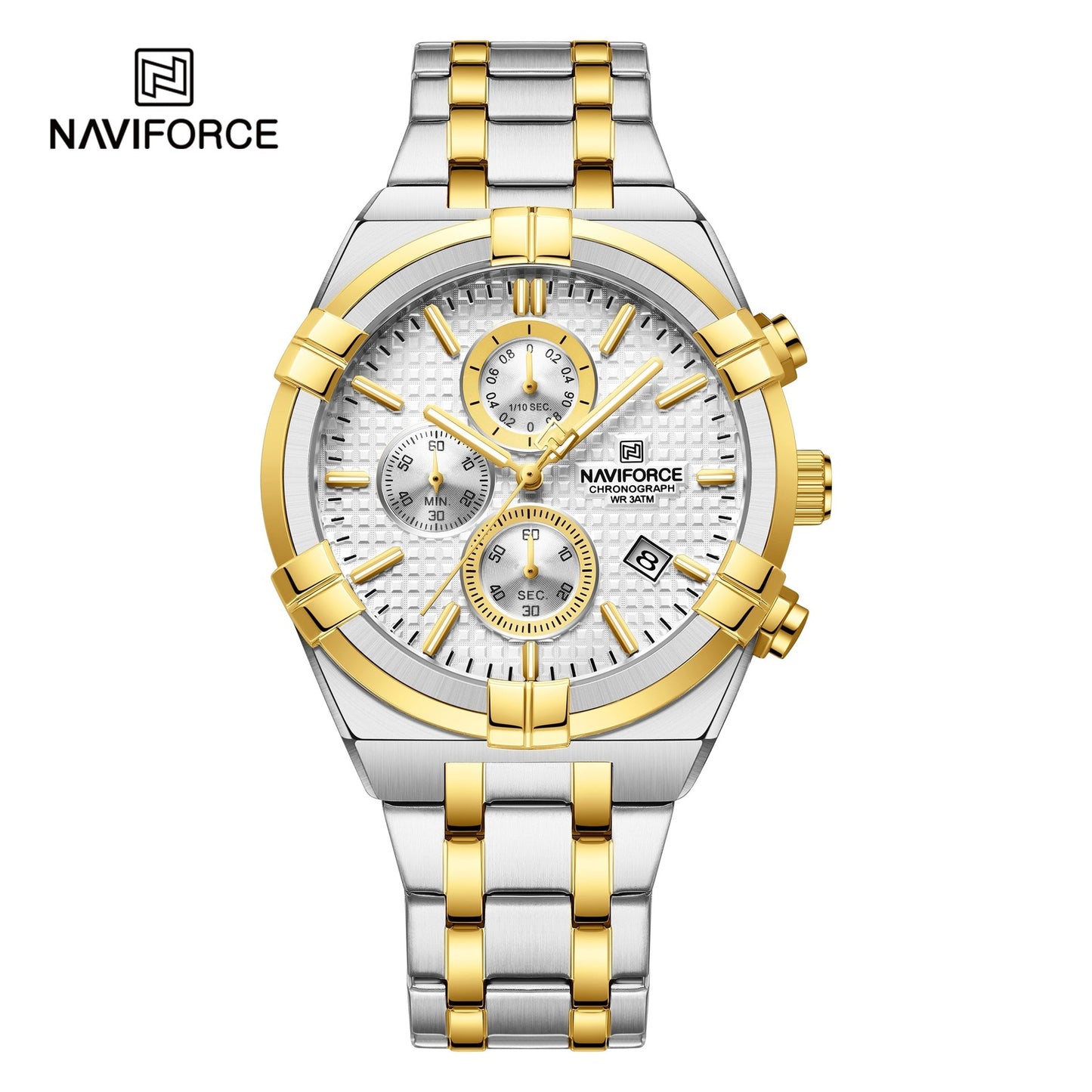 Naviforce Análogo Funcional Acero Ref NF8042