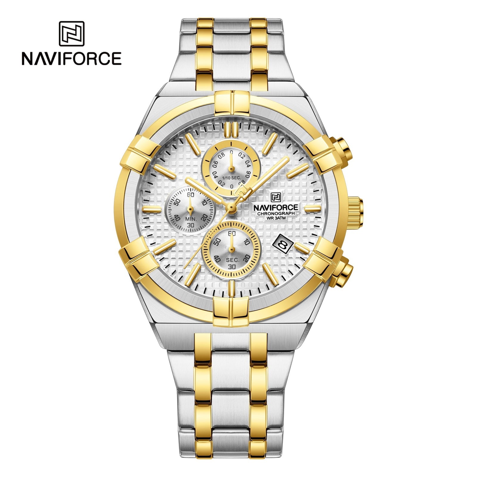 Naviforce Análogo Funcional Acero Ref NF8042
