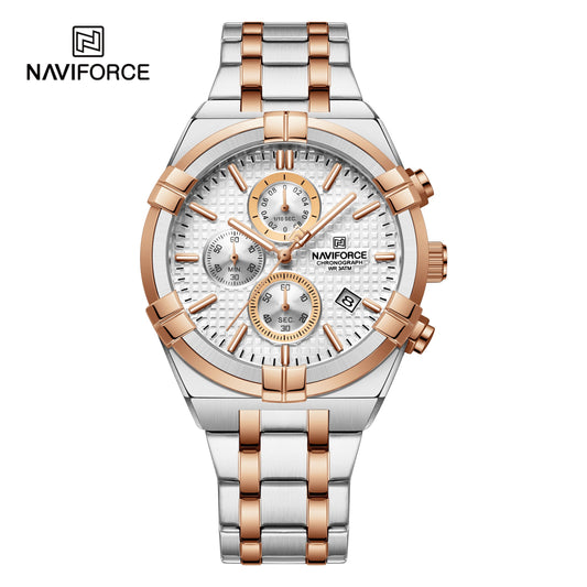 Naviforce Análogo Funcional Acero Ref NF8042