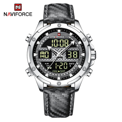 Naviforce Cuero Doble Hora Ref NF9194