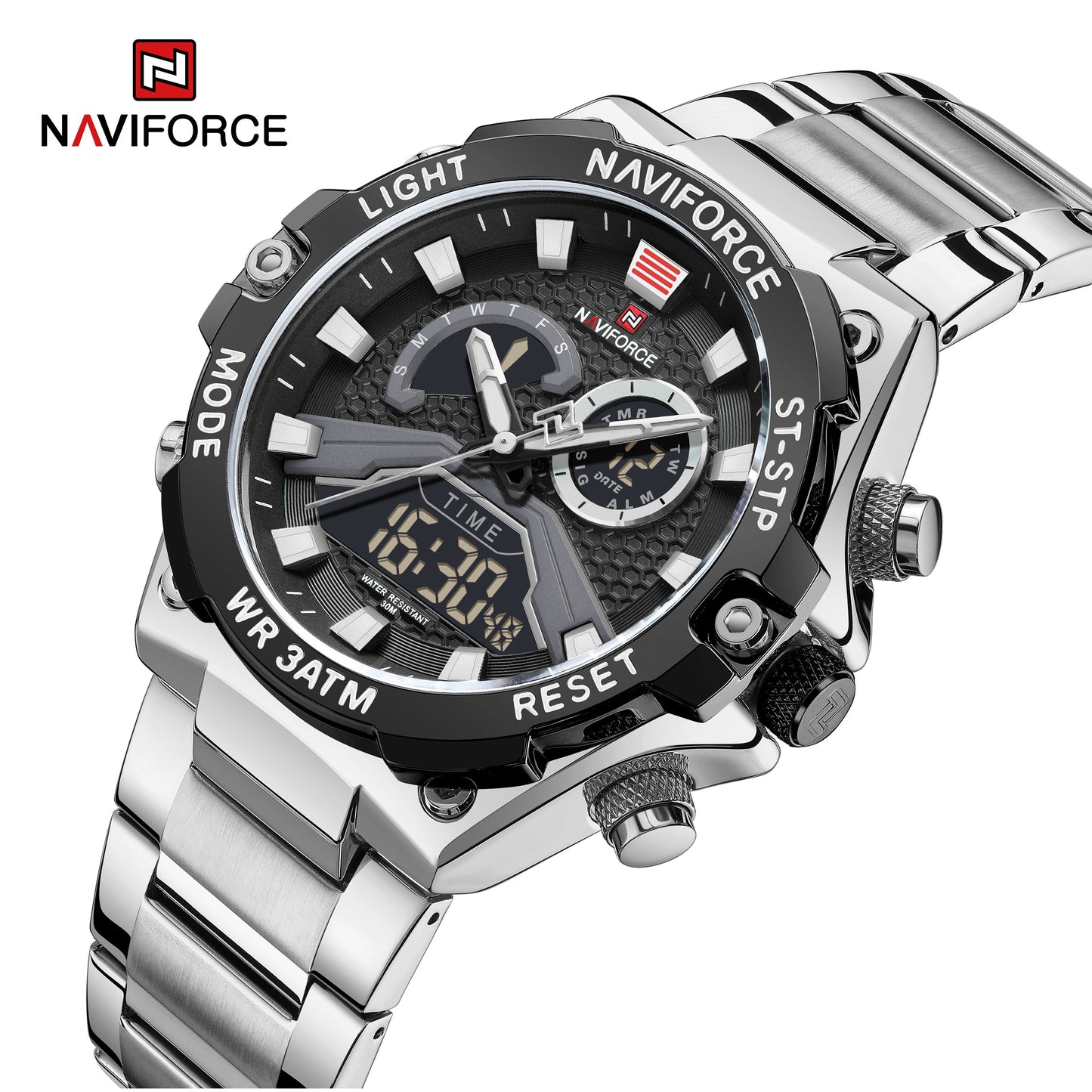 Naviforce Acero Doble Hora Ref NF9207