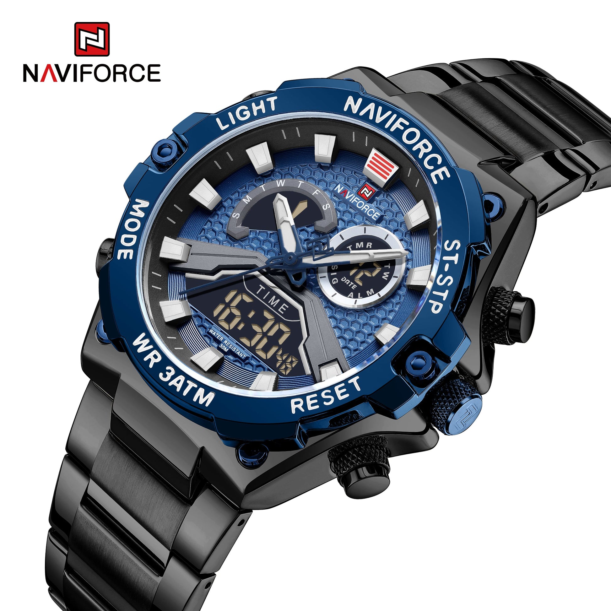 Naviforce Acero Doble Hora Ref NF9207