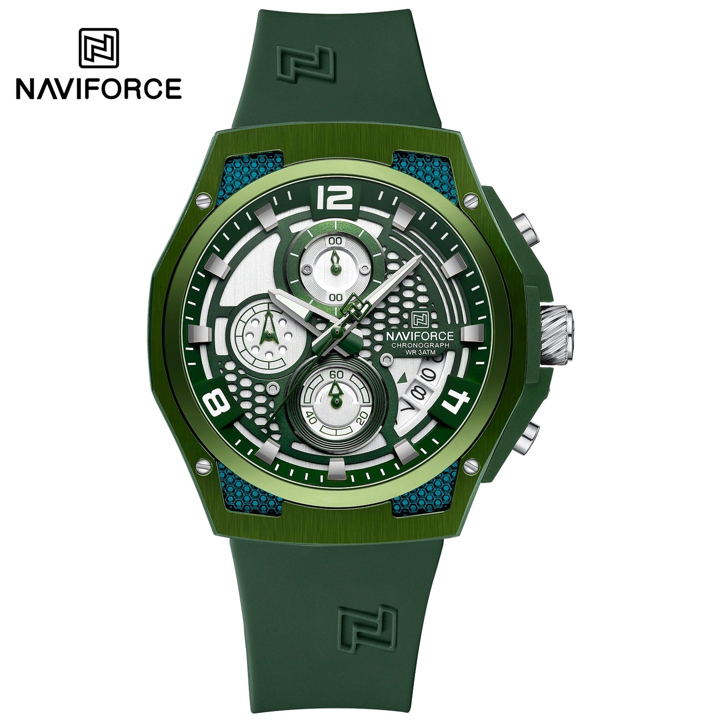 Naviforce Silicona Cronógrafo Ref NF8051T