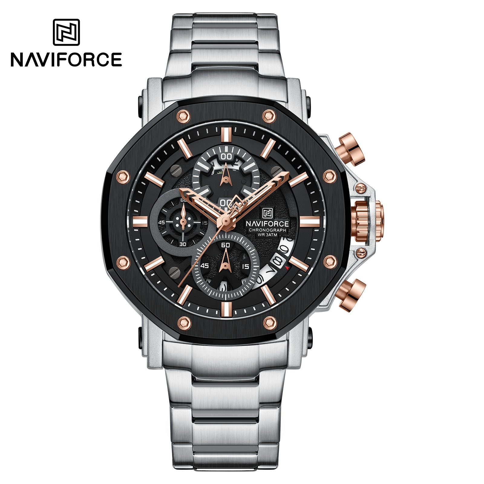 Naviforce Acero Cronógrafo Ref NF8065