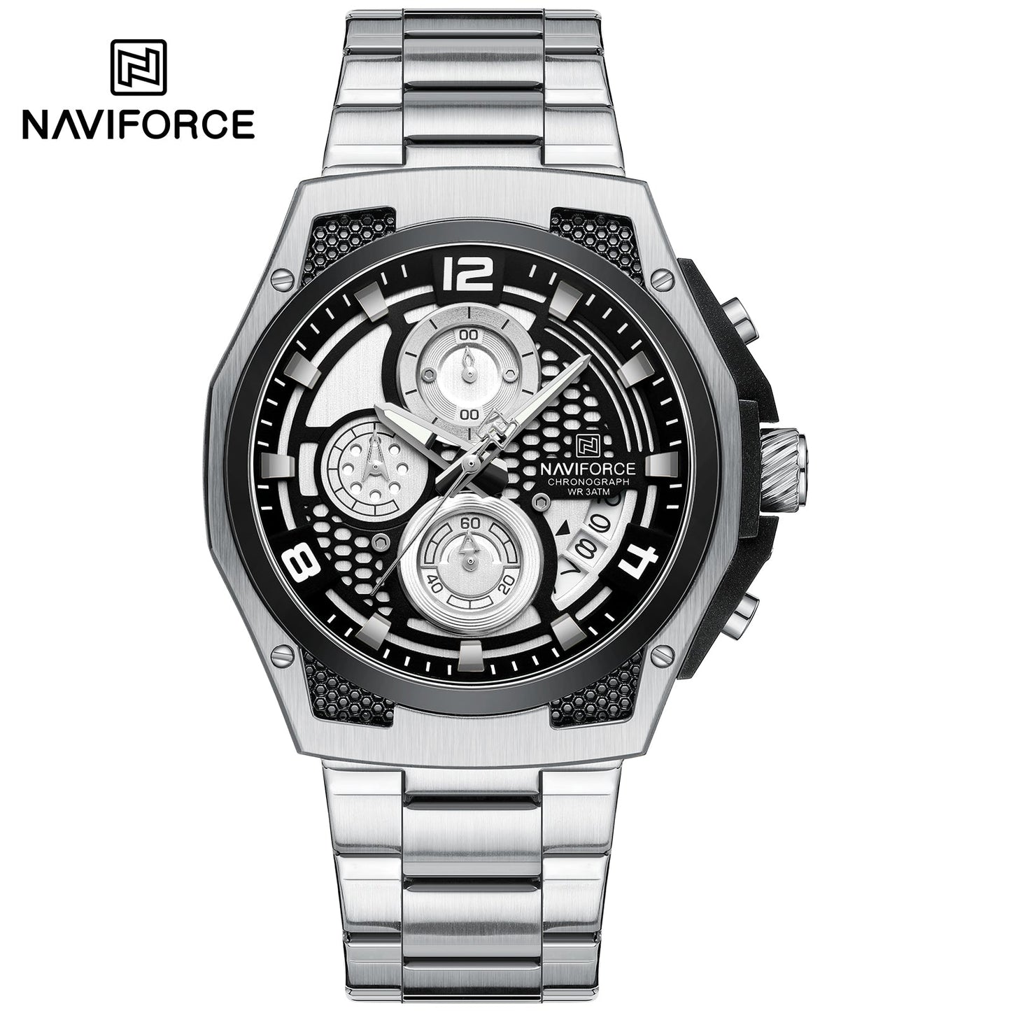 Naviforce Cronógrafo Funcional Acero Ref NF8051S