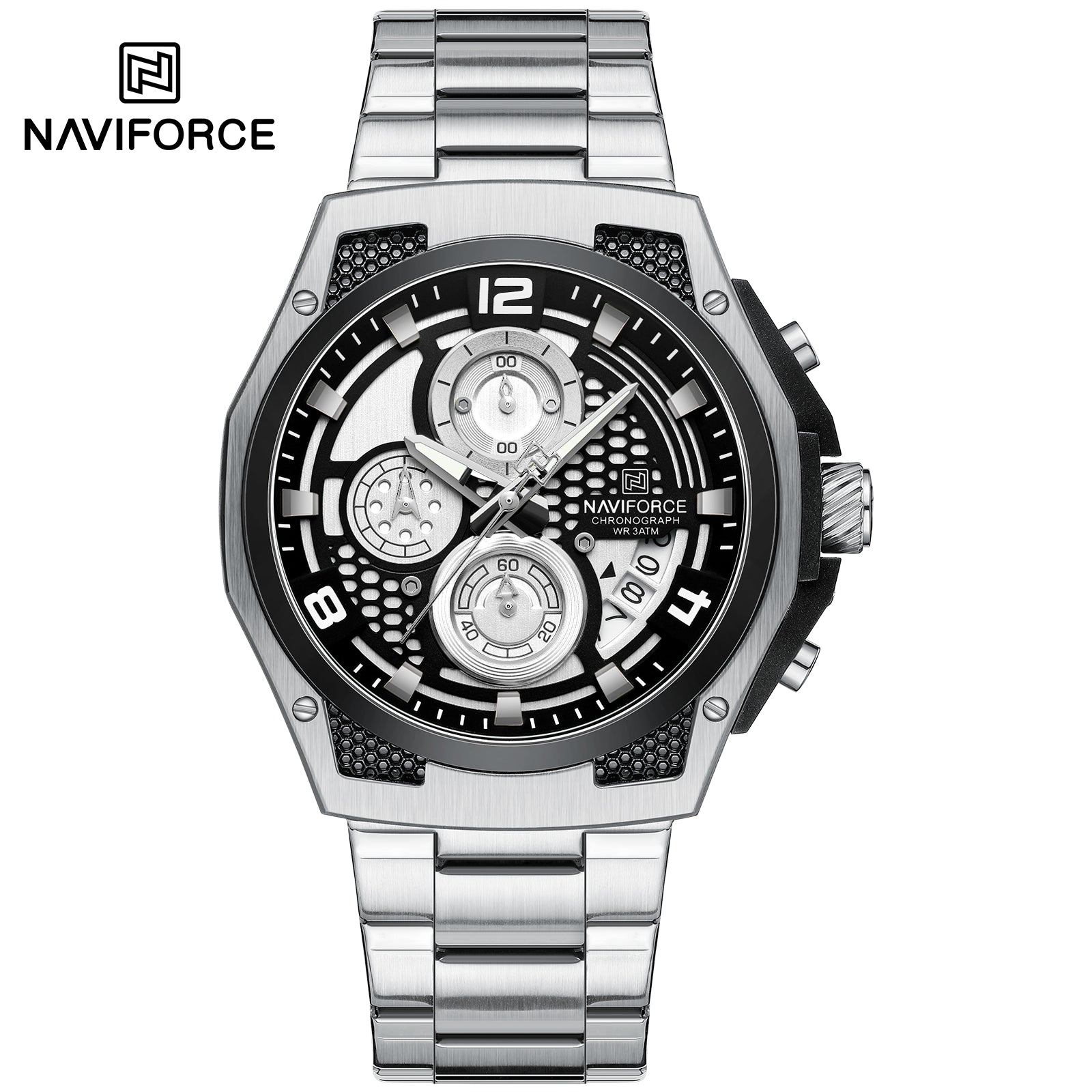 Naviforce Cronógrafo Funcional Acero Ref NF8051S