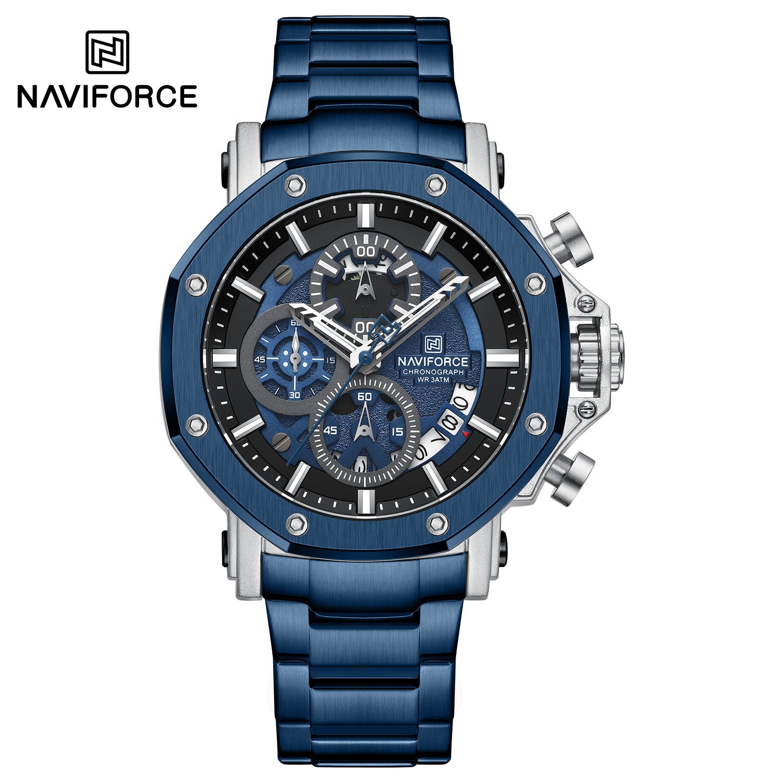 Naviforce Acero Cronógrafo Ref NF8065