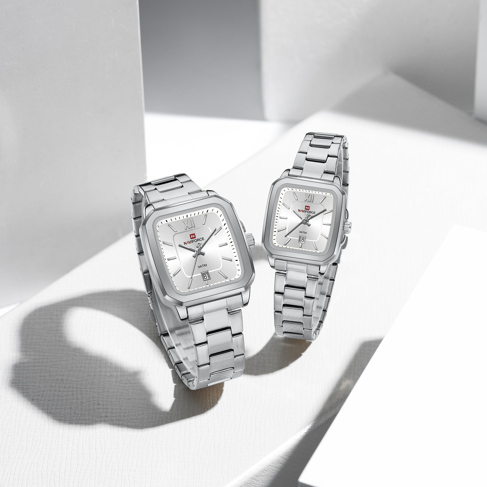 Naviforce Pareja Acero Calendario Ref NF9239