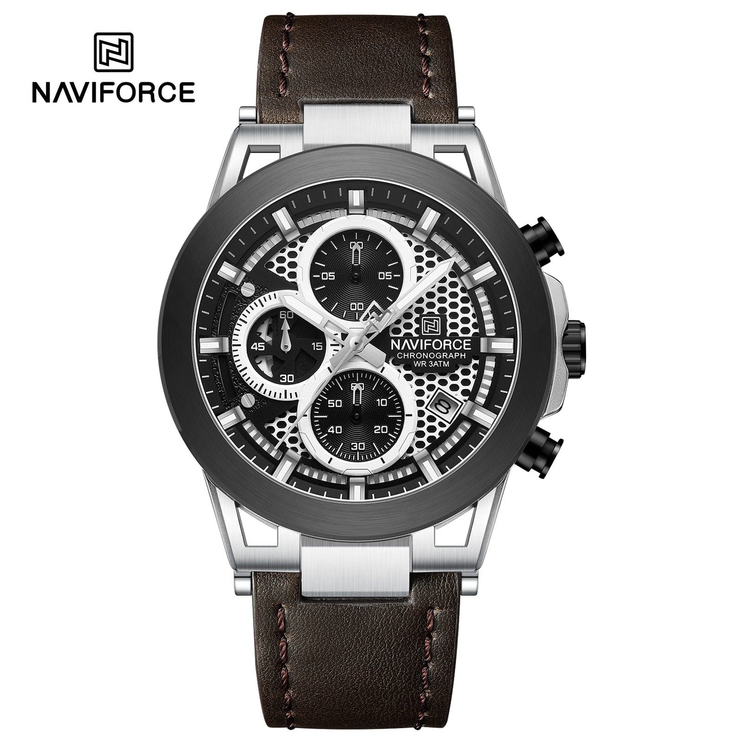 Naviforce Cuero Cronografo Ref NF8073