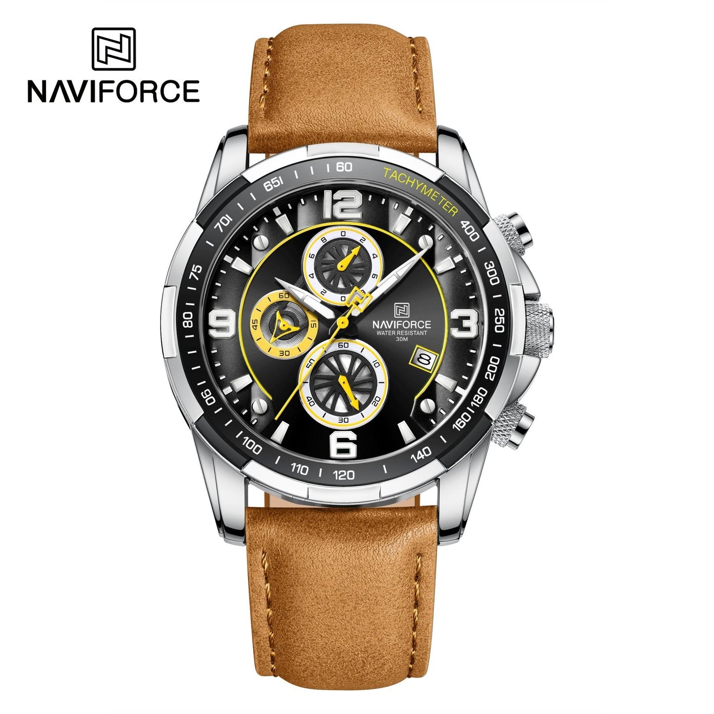 Naviforce Análogo Funcional Cuero Ref NF8020L