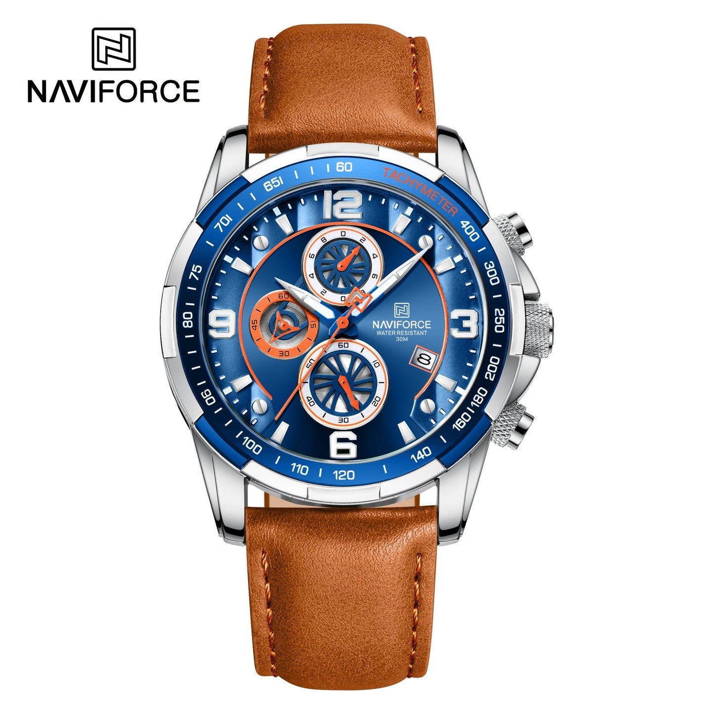 Naviforce Análogo Funcional Cuero Ref NF8020L