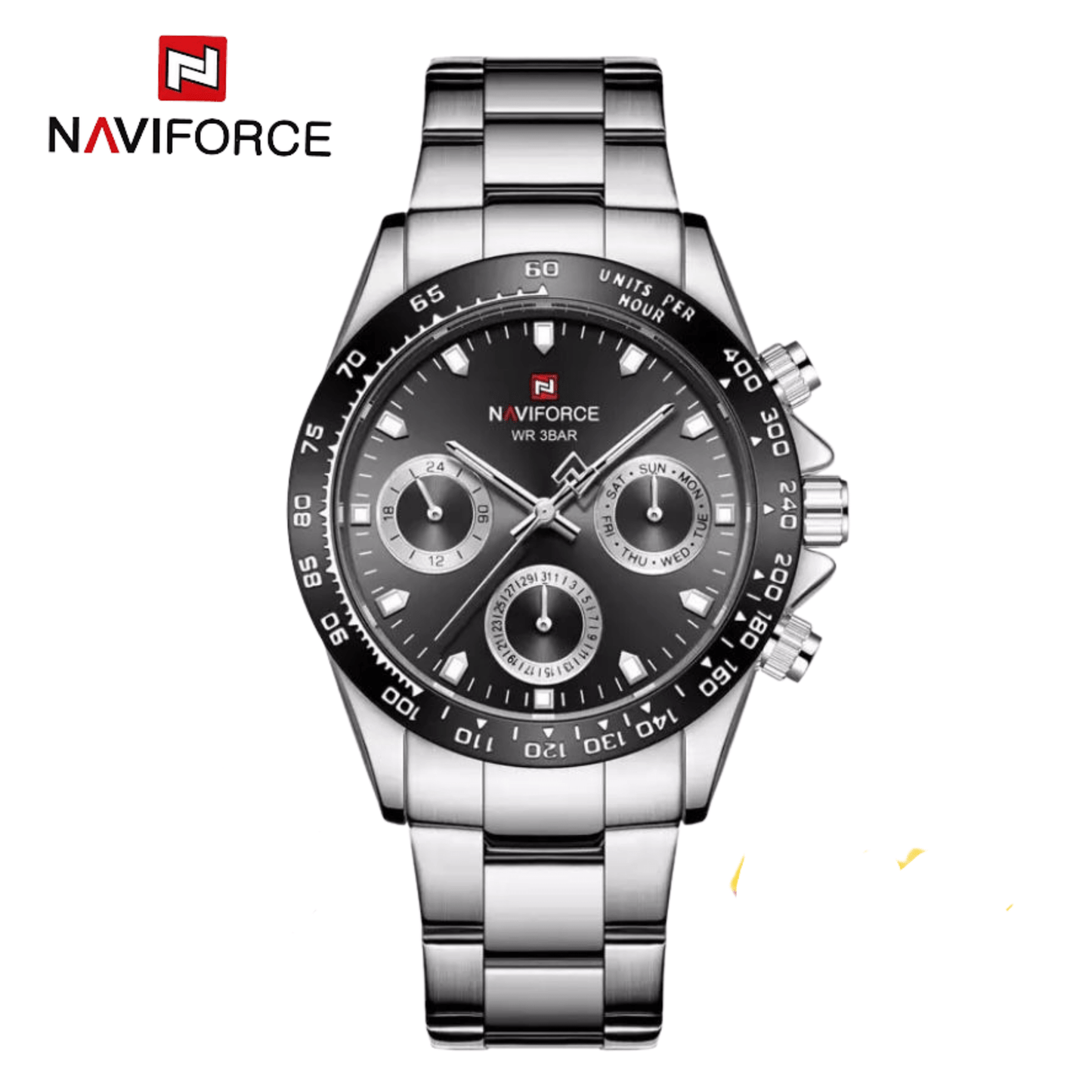 Naviforce Acero Calendario Funcional Ref NF9193M