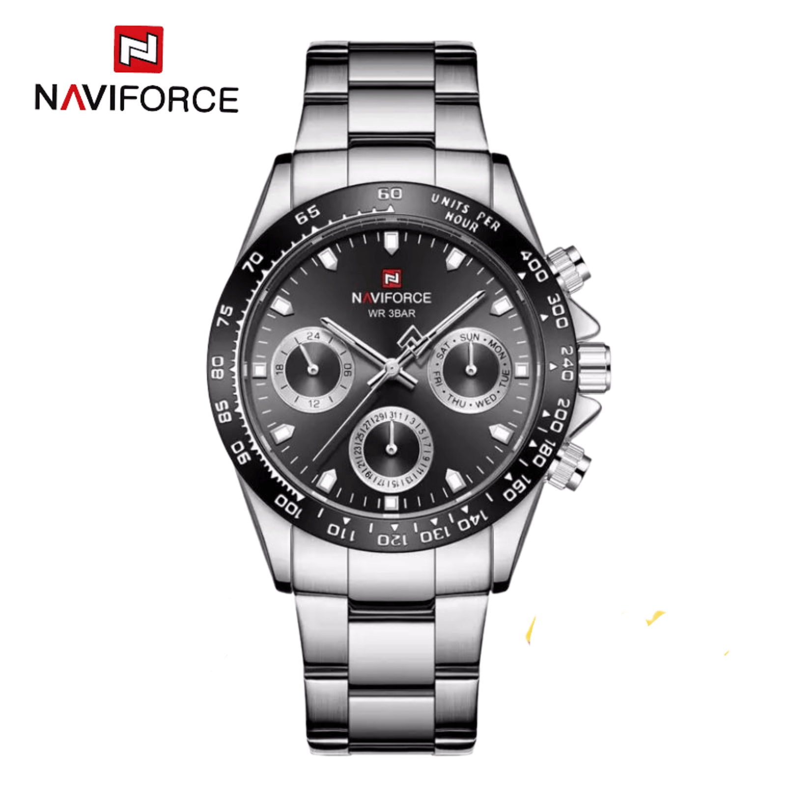 Naviforce Acero Calendario Funcional Ref NF9193M